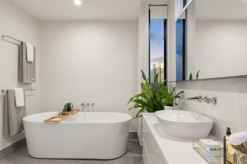 Spa-style bathroom remodel