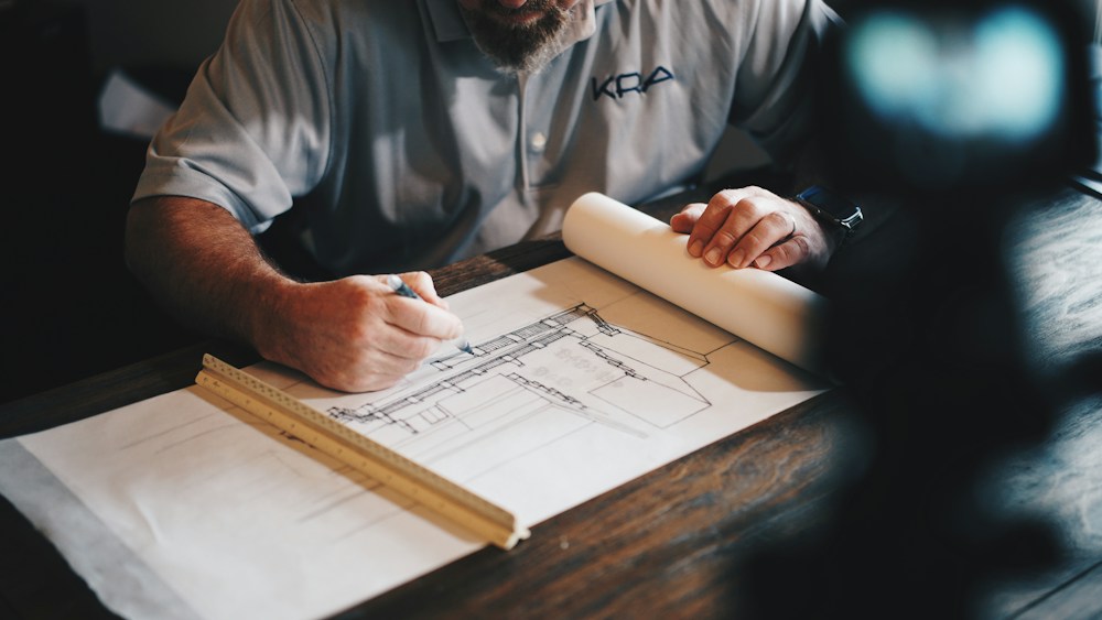 Architectural floor plan for home renovation